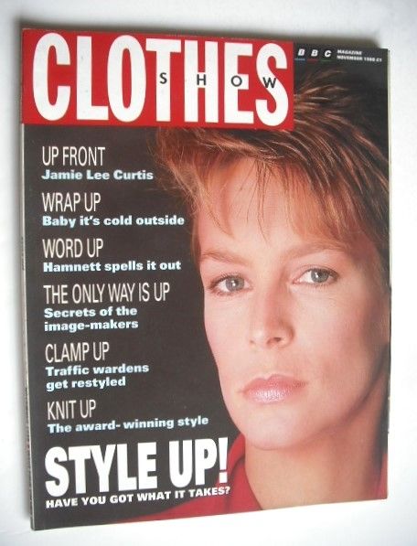 Clothes Show magazine - November 1988 - Jamie Lee Curtis cover