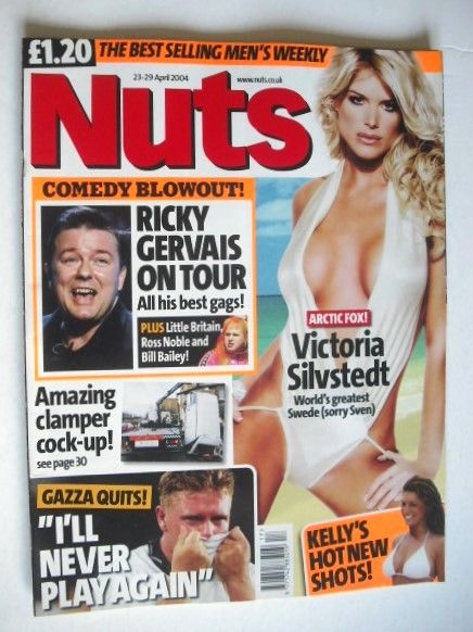 <!--2004-04-23-->Nuts magazine - Victoria Silvstedt cover (23-29 April 2004