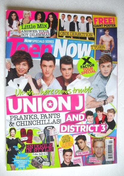 Teen Now magazine - Union J cover (March 2013)