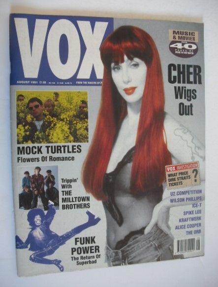 VOX magazine - Cher cover (August 1991 - Issue 11)
