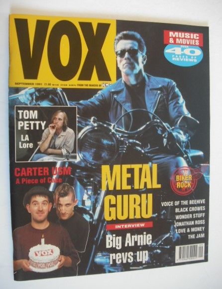 VOX magazine - Arnold Schwarzenegger cover (September 1991 - Issue 12)