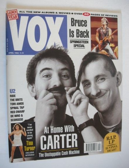 <!--1992-04-->VOX magazine - Carter USM cover (April 1992 - Issue 19)