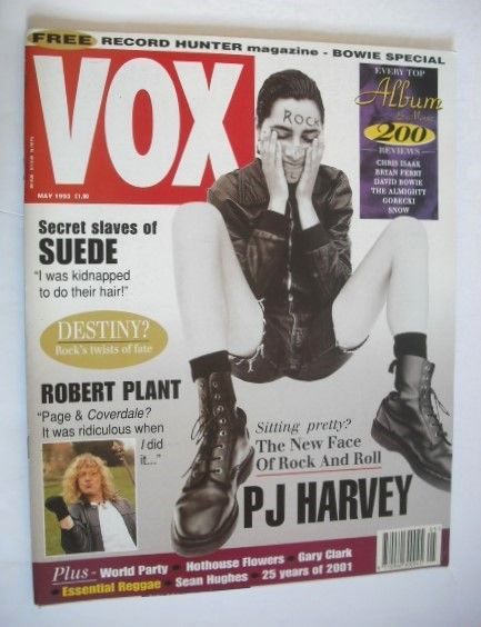 <!--1993-05-->VOX magazine - PJ Harvey cover (May 1993 - Issue 32)
