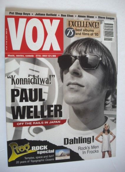 <!--1994-01-->VOX magazine - Paul Weller cover (January 1994 - Issue 40)