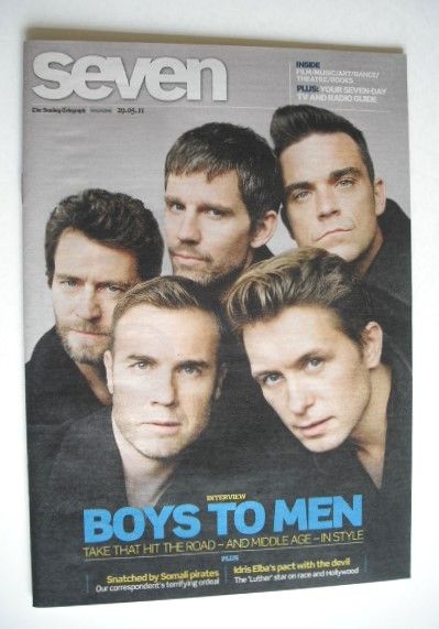 <!--2011-05-29-->Seven magazine - Take That cover (29 May 2011)