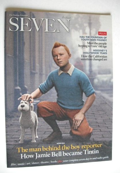 <!--2011-10-16-->Seven magazine - Tintin cover (16 October 2011)