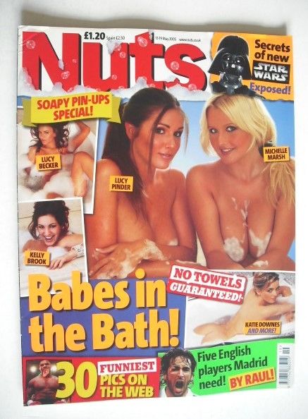 Nuts magazine - Babes In The Bath cover (13-19 May 2005)