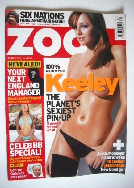<!--2006-02-03-->Zoo magazine - Keeley Hazell cover (3-9 February 2006)