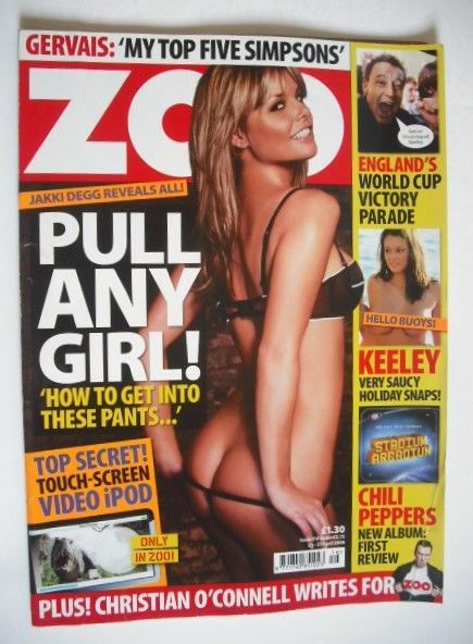 <!--2006-04-21-->Zoo magazine - Jakki Degg cover (21-27 April 2006)