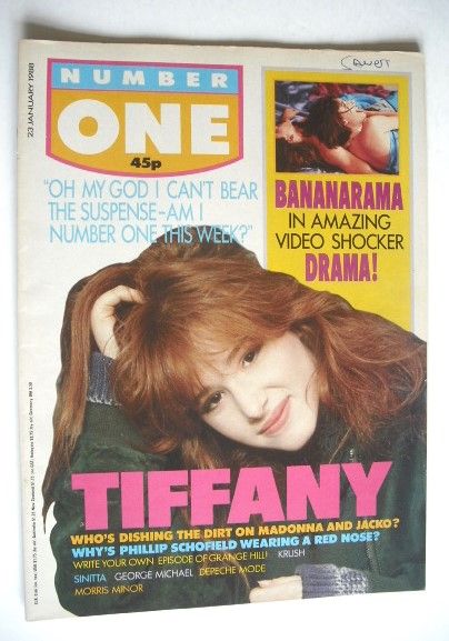 NUMBER ONE Magazine - Tiffany cover (23 January 1988)