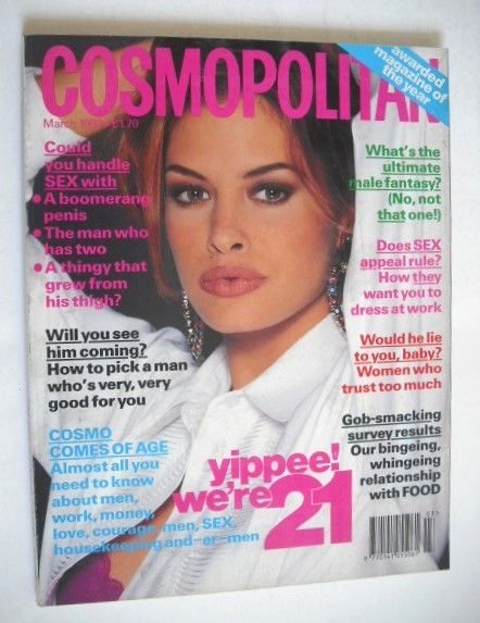 Cosmopolitan magazine (March 1993 - Laurie Godet cover)