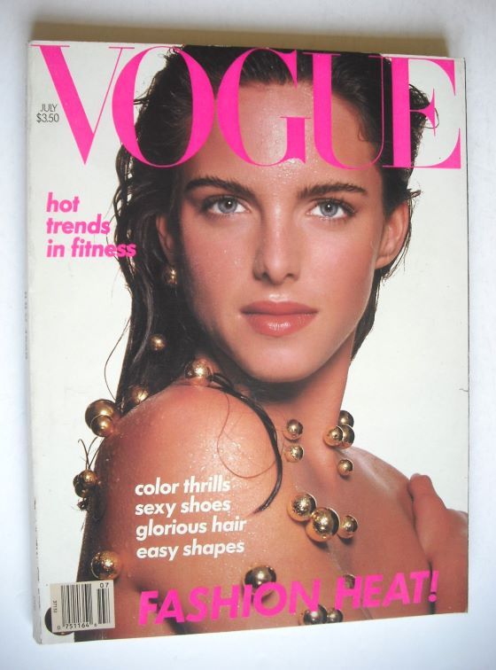 US Vogue magazine - July 1988 - Susan Miner cover
