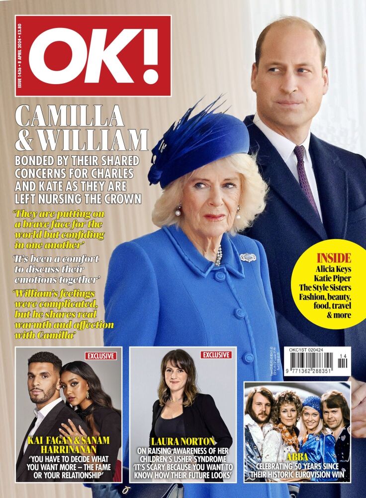 OK! magazine - Queen Camilla and Prince William cover (8 April 2024 - Issue 1436)