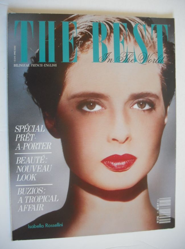 The Best In The World magazine - September-November 1990 - Isabella Rossellini cover