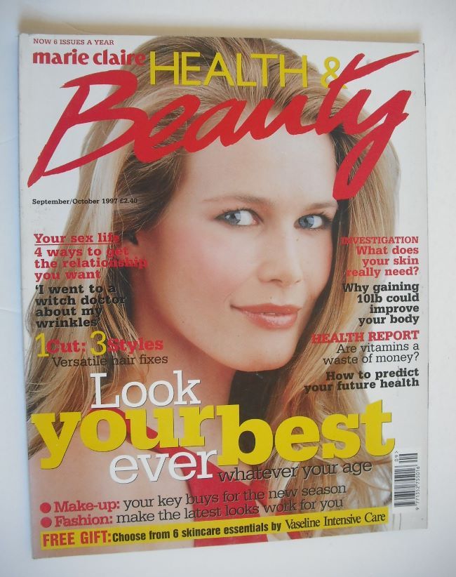 Marie Claire Health & Beauty magazine - September/October 1997 - Claudia Schiffer cover