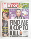Daily Mirror newspaper - Prince cover (9 July 2010)