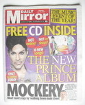 Daily Mirror newspaper & 20Ten Album - Prince cover (10 July 2010)