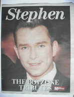 Daily Mirror newspaper supplement - Stephen Gately tribute (19 October 2009)