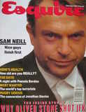 Esquire magazine - Sam Neill cover (February 1992)