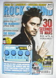 Rock Sound magazine - Jared Leto cover (December 2009)