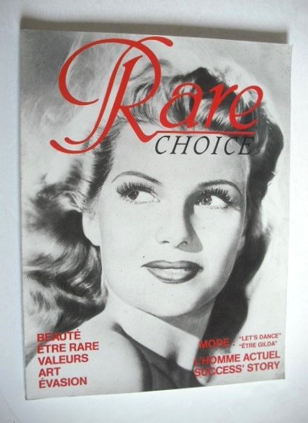 Rare Choice magazine - Rita Hayworth cover (Spring 1987)