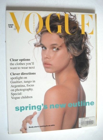 Australian Vogue magazine - August 1989