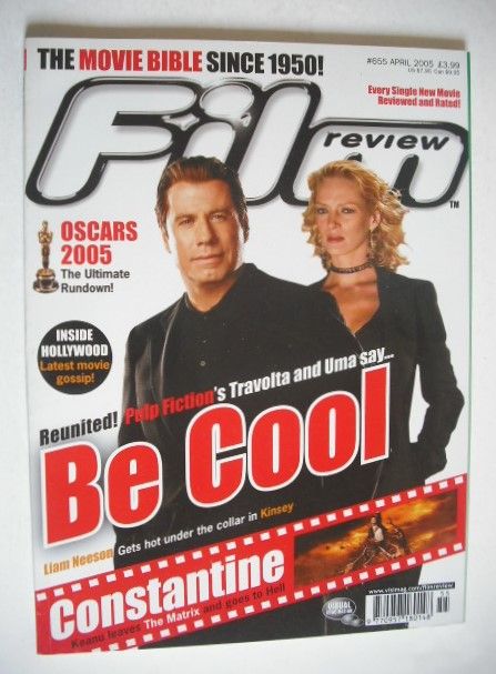 Film Review magazine - John Travolta & Uma Thurman cover (April 2005)