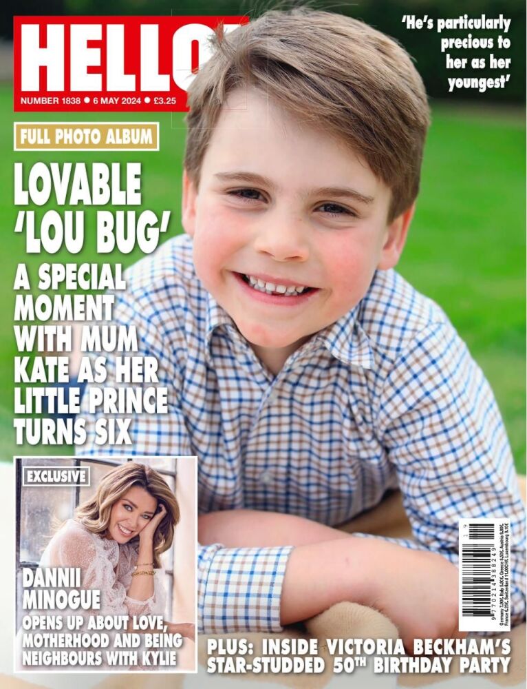 Hello! magazine - Prince Louis cover (6 May 2024 - Issue 1838)