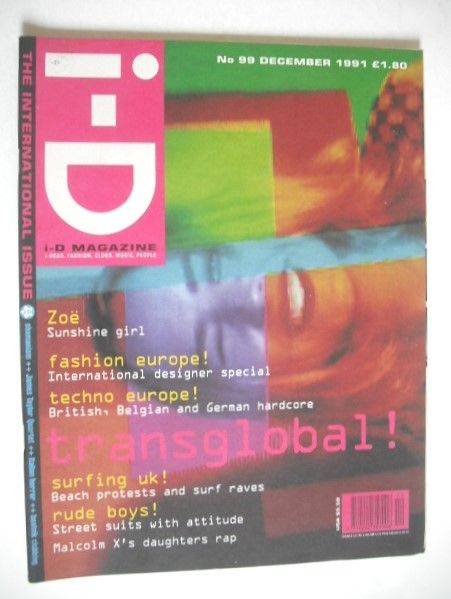 i-D magazine - Transglobal cover (December 1991 - No 99)