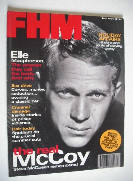 FHM magazine - Steve McQueen cover (July 1994)