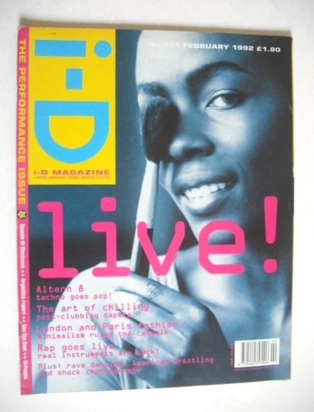 i-D magazine - Christie cover (February 1992 - No 101)