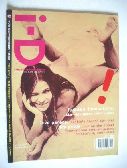 i-D magazine - Nora Kryst cover (September 1992 - No 108)