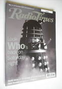 <!--1999-11-13-->Radio Times magazine - Doctor Who Daleks cover (13-19 Nove
