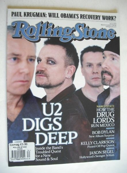 Rolling Stone magazine - U2 cover (19 March 2009)