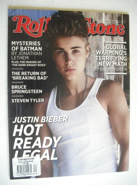 Rolling Stone magazine - Justin Bieber cover (2 August 2012)