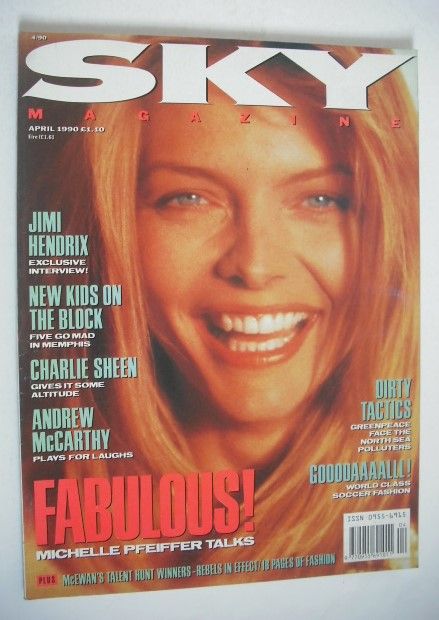 Sky magazine - Michelle Pfeiffer cover (April 1990)