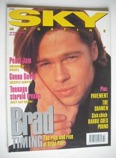 Sky magazine - Brad Pitt cover (October 1992)