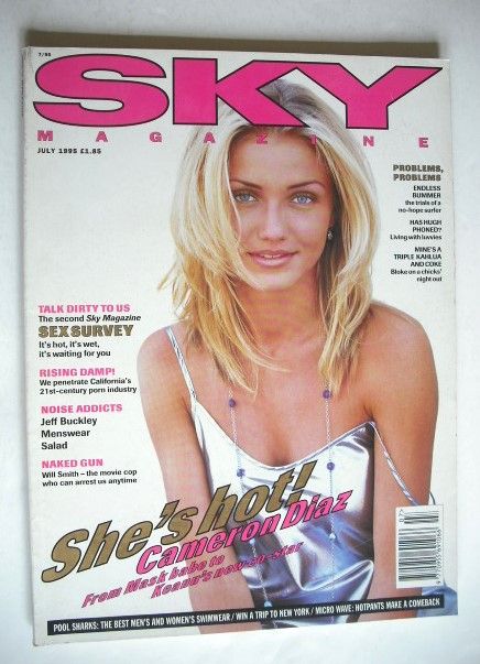 Sky magazine - Cameron Diaz cover (July 1995)