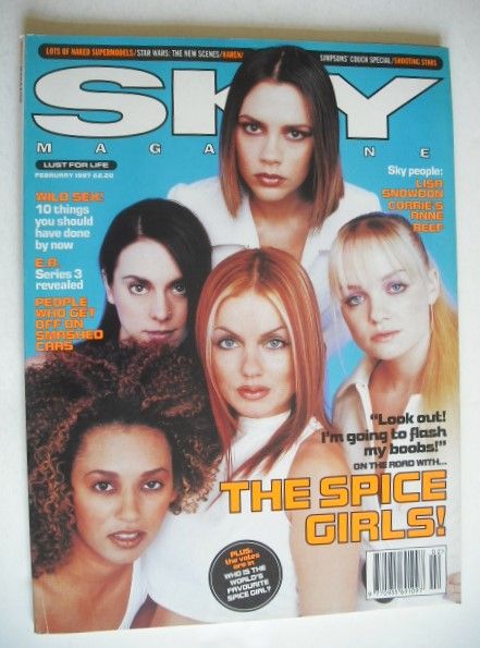 <!--1997-02-->Sky magazine - The Spice Girls cover (February 1997)