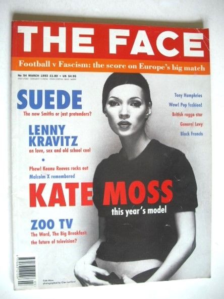 The Face magazine - Kate Moss cover (March 1993 - Volume 2 No. 54)