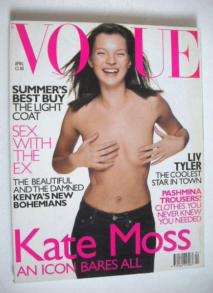 <!--1999-04-->British Vogue magazine - April 1999 - Kate Moss cover