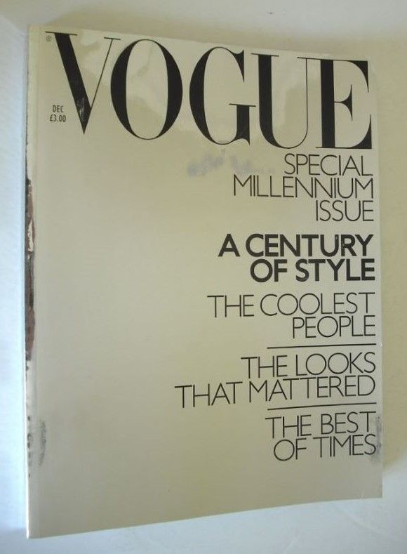 British Vogue magazine - December 1999 - Special Millennium Issue