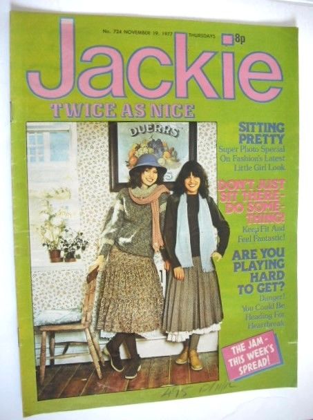 <!--1977-11-19-->Jackie magazine - 19 November 1977 (Issue 724)