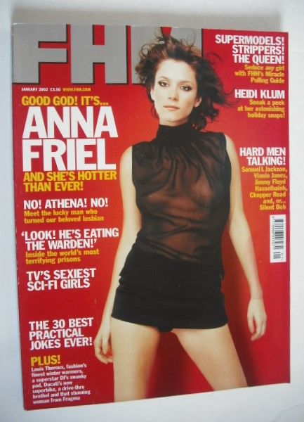 FHM magazine - Anna Friel cover (January 2002)