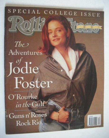 <!--1991-03-21-->Rolling Stone magazine - Jodie Foster cover (21 March 1991