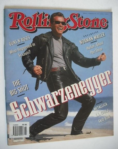 Rolling Stone magazine - Arnold Schwarzenegger cover (22 August 1991 - Issue 611)