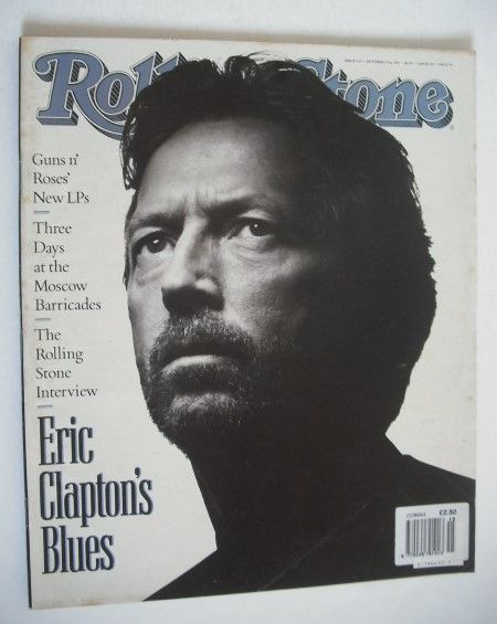 Rolling Stone magazine - Eric Clapton cover (17 October 1991 - Issue 615)