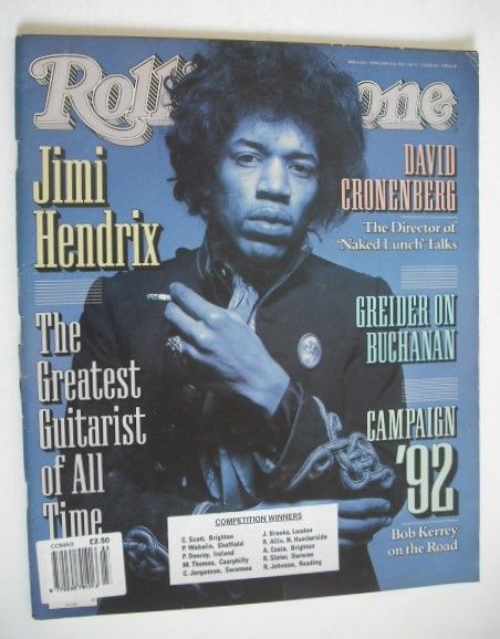 <!--1992-02-06-->Rolling Stone magazine - Jimi Hendrix cover (6 February 19