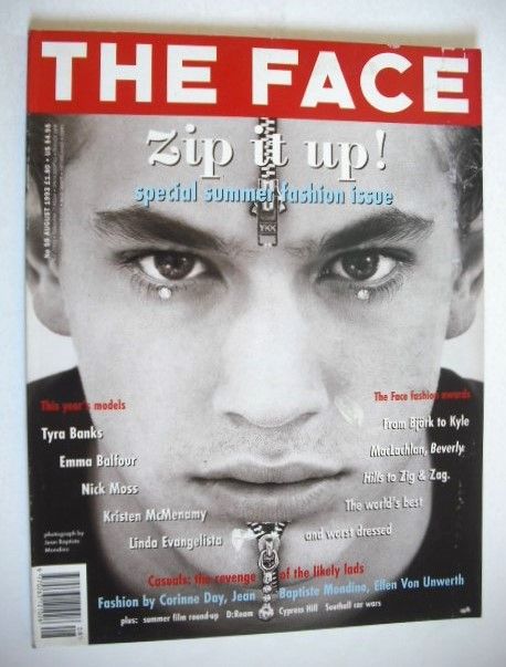 The Face magazine - Zip It Up cover (August 1993 - Volume 2 No. 59)