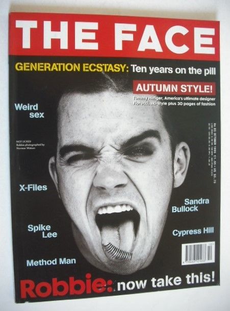 The Face magazine - Robbie Williams cover (October 1995 - Volume 2 No. 85)